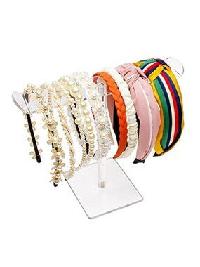 Acrylic Headband Holder Organizer Stand Hair Accessories Display Storage Rack